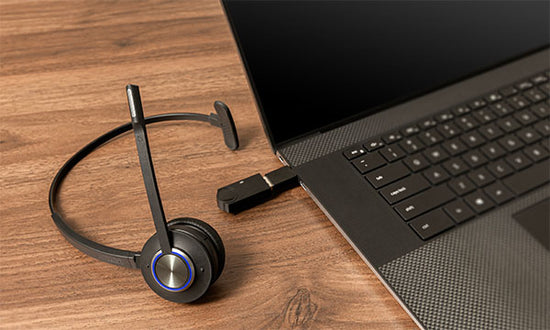 Leitner Headset by laptop connected by DECT Dongle