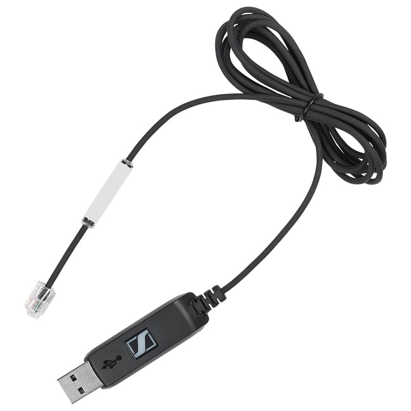 Sennheiser RJ9 to USB Cord for Wired Amplifier | Headsets.com